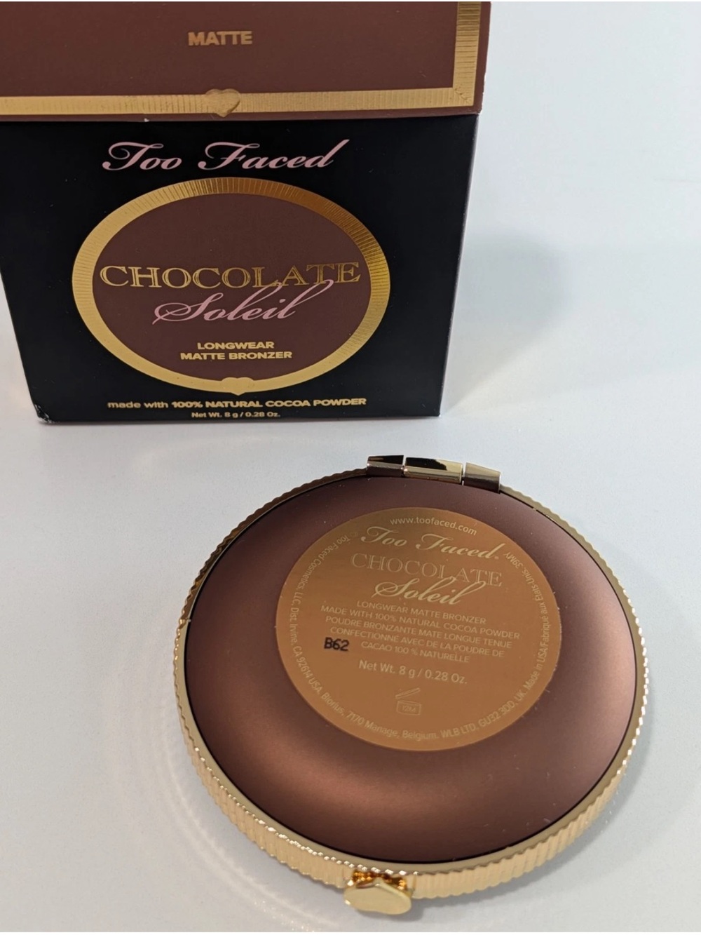 TOO FACED Chocolate Soleil Long Wear Matte Bronzer - New in Box - Picture 5 of 5